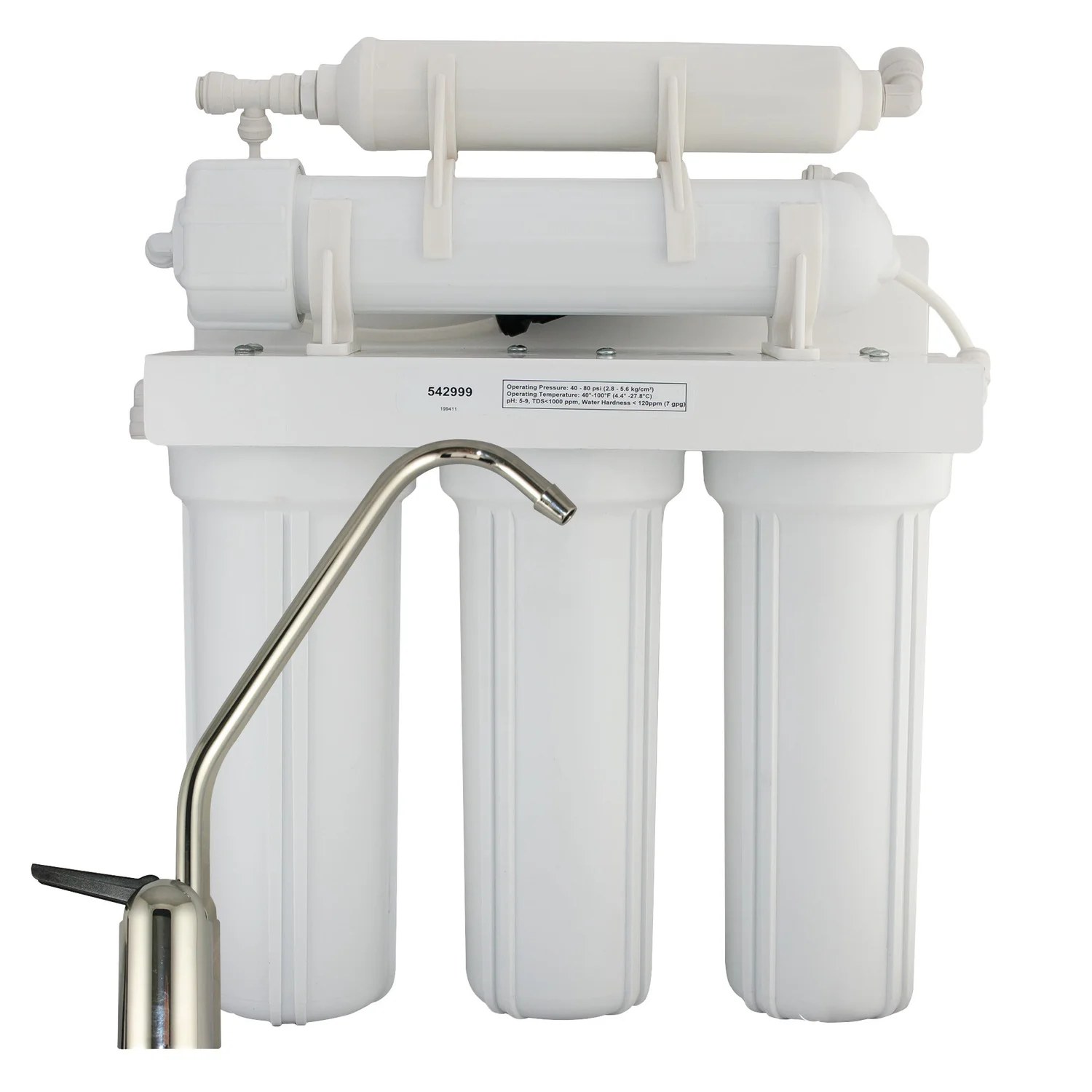 Generic under-sink reverse osmosis water filtration system